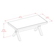 Better Homes and Gardens Maddox Crossing Coffee Table, Cognac