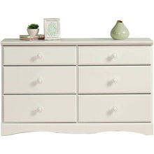 Load image into Gallery viewer, Sauder Storybook 6-Drawer Dresser, Soft White Finish