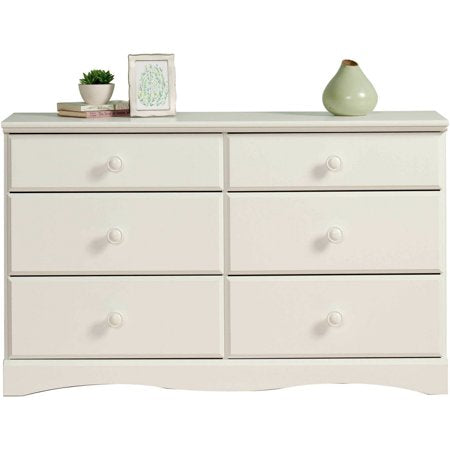 Sauder Storybook 6-Drawer Dresser, Soft White Finish