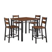 Load image into Gallery viewer, Better Homes &amp; Gardens Mercer 5-Piece Counter Height Dining Set, Vintage Oak