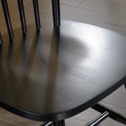 Sauder New Grange Spindle Back Chair, Black, Set of 2