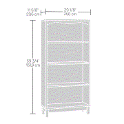 Load image into Gallery viewer, Sauder Storybook Kids Bookcase, Soft White Finish