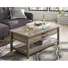 Load image into Gallery viewer, Better Homes &amp; Gardens Modern Farmhouse Lift-Top Coffee Table, Rustic Gray Finish