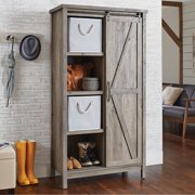 Load image into Gallery viewer, Better Homes &amp; Gardens 66&quot; Modern Farmhouse Storage Bookcase Cabinet, Rustic Gray Finish