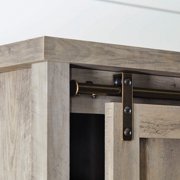 Better Homes & Gardens 66" Modern Farmhouse Storage Bookcase Cabinet, Rustic Gray Finish