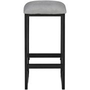 Load image into Gallery viewer, Mainstays 3-Piece Metal Pub Set with Faux Concrete Top, Gray, Black